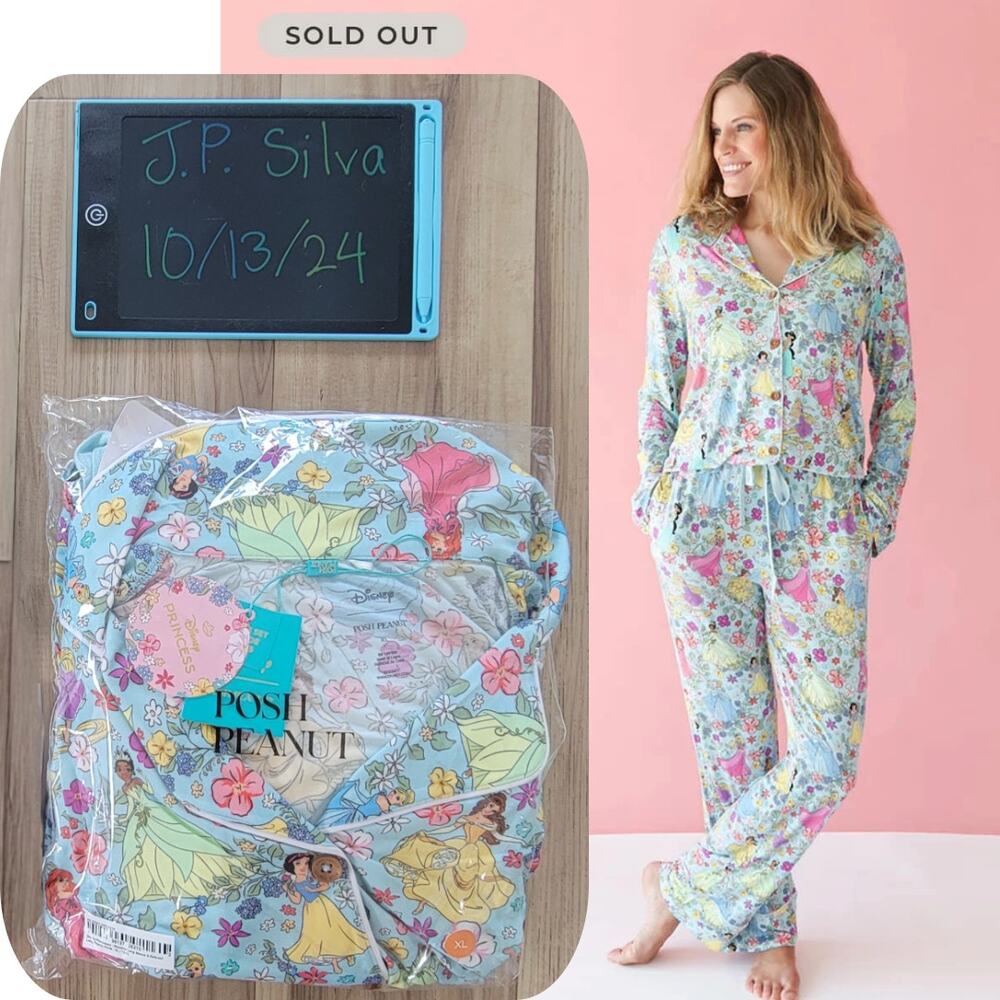 Unopened, NIB Posh Peanuty DISNEY PRINCESS Women's Pajamas XL (Bamboo)